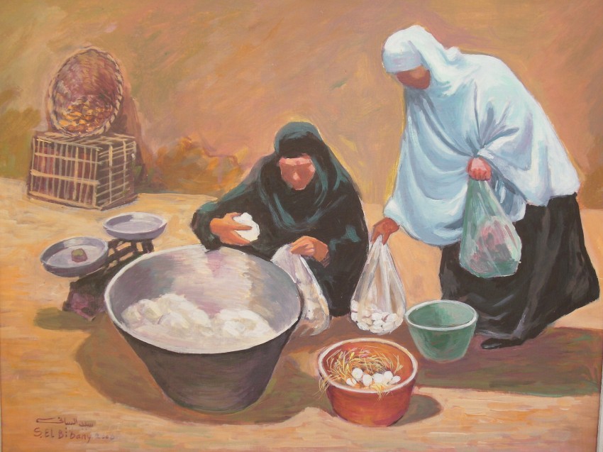 Cheese seller  The paintings are all from reality