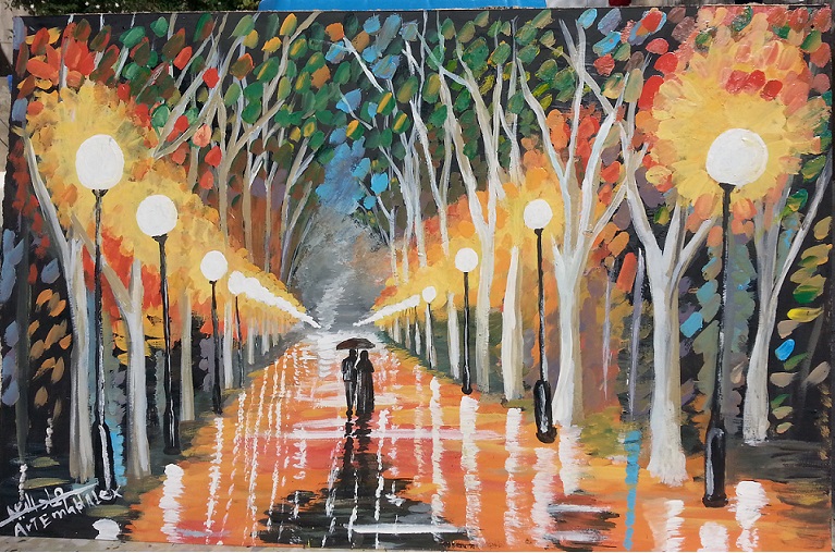 Winter Time Night Rain
