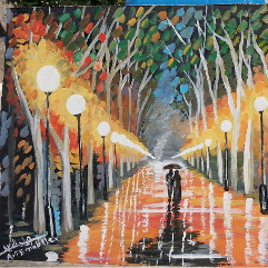 Winter Time Night Rain