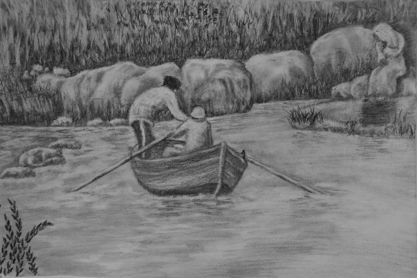 Fishing dad and his son