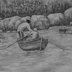 Fishing dad and his son