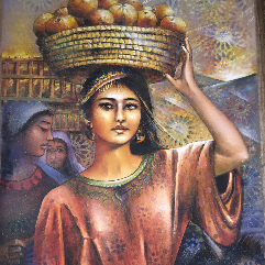 Pomegranate Fruit Seller