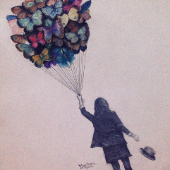 Little Girl with Dreams