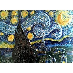 ليلة النجوم لفان جوخ