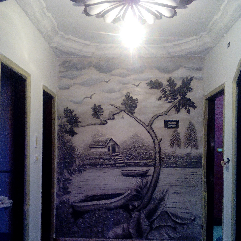 رسم بارز على الحائط
