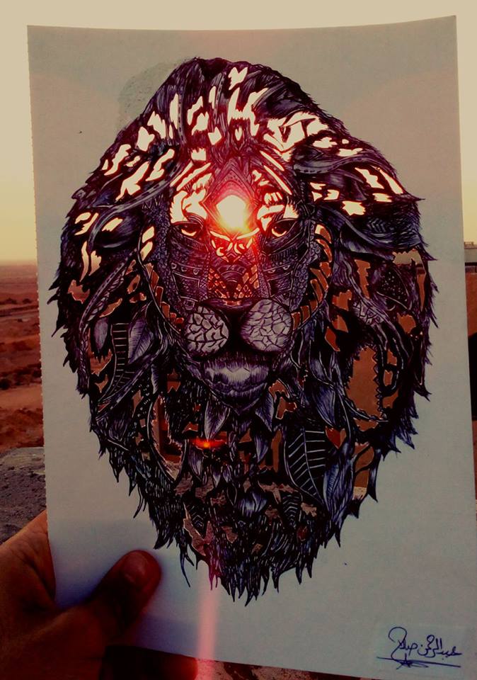 Doodling a Lion