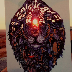 Doodling a Lion