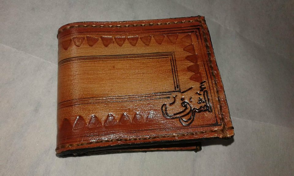 محفظة رجالي جلد طبيعي