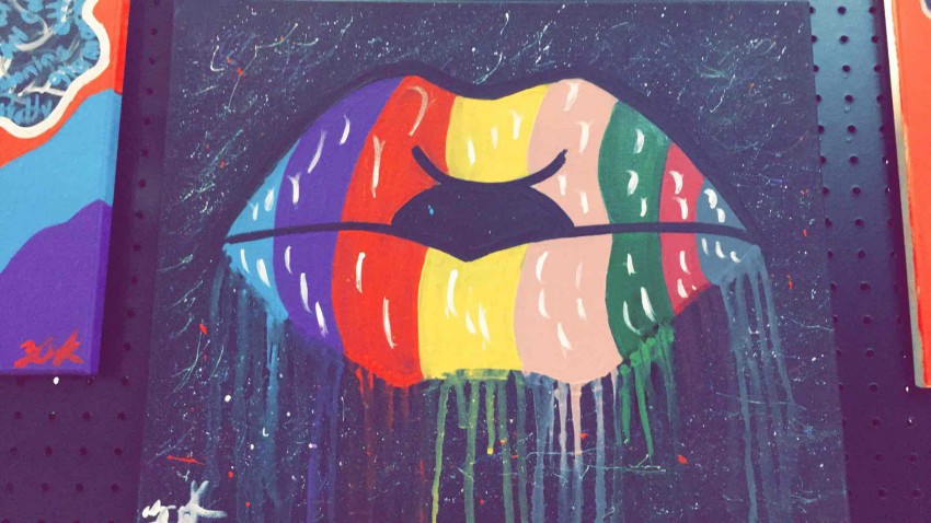 Colorful Big Lips