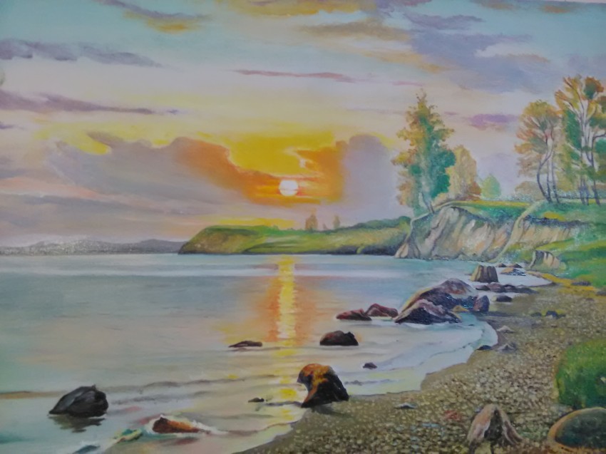 Sunset By The Riverside