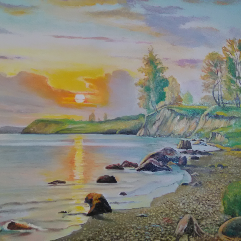 Sunset By The Riverside