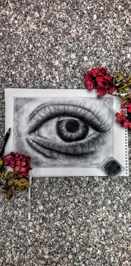 رسمة العين