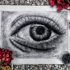 رسمة العين