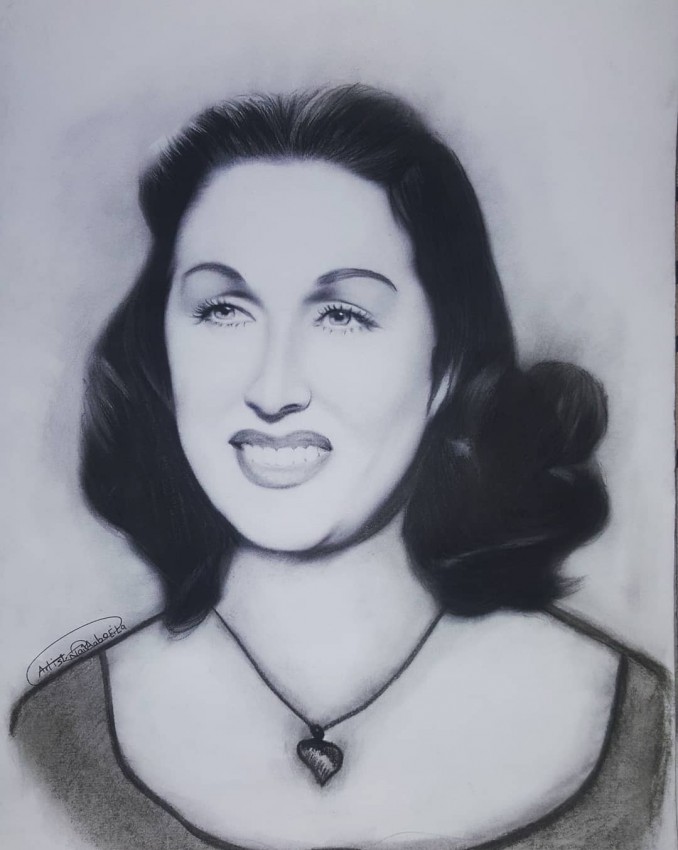 بورتريه للفنانه ليلى مراد