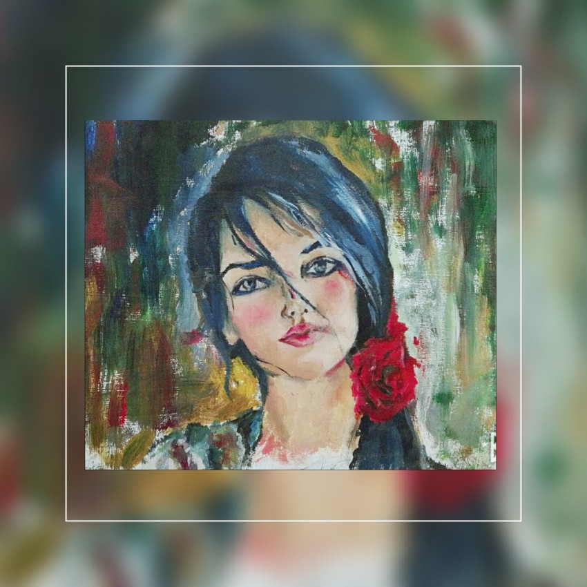 Girl With The Red Rose