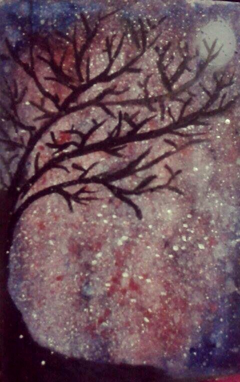 Nighttime Snow