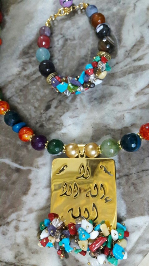 سبيكه نحاس حفر مشغوله عقيق