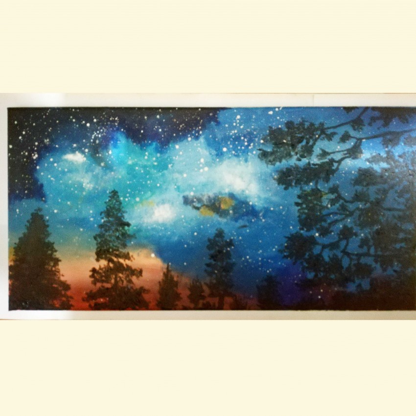 Galaxy And Trees