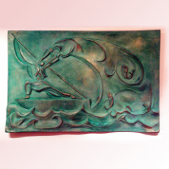 The Fisherman ( Relief Sculpture )
