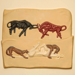 The Three Bulls ( Relief Sculpture )