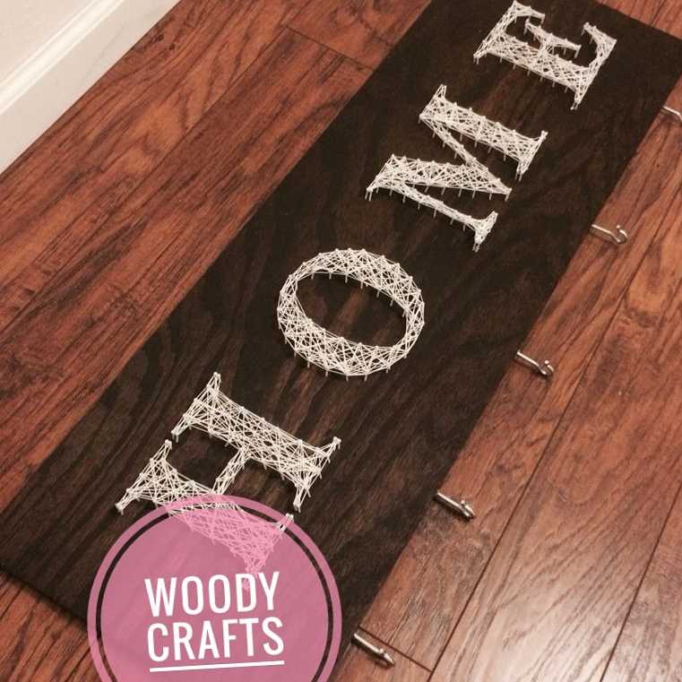Wooden Hanger ( String Art)
