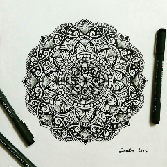 Black And White Mandala