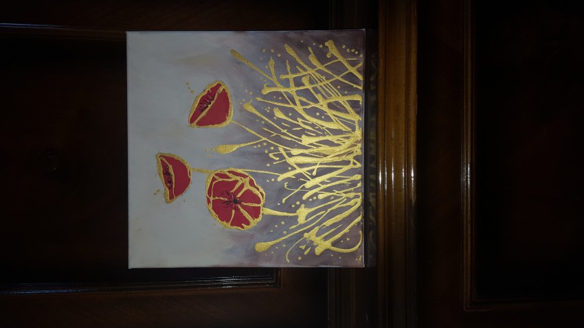 Three Red Flowers