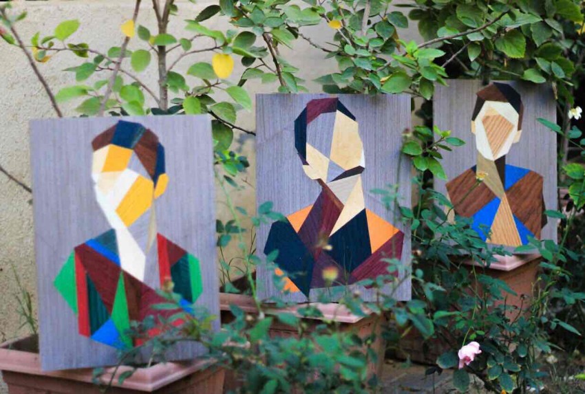 Featureless Faces  (Wood Veneer)