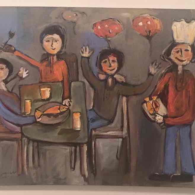 أسرة على مائدة الطعام