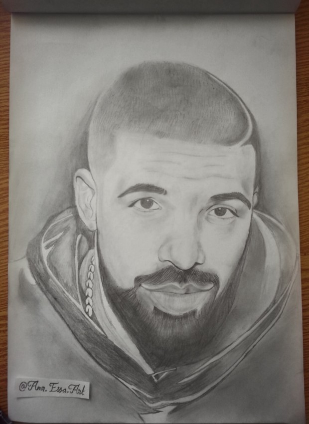 رسمة للمغني دريك