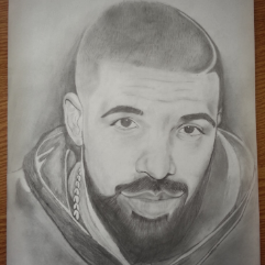 رسمة للمغني دريك