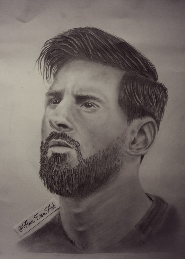 رسمة لليو ميسي