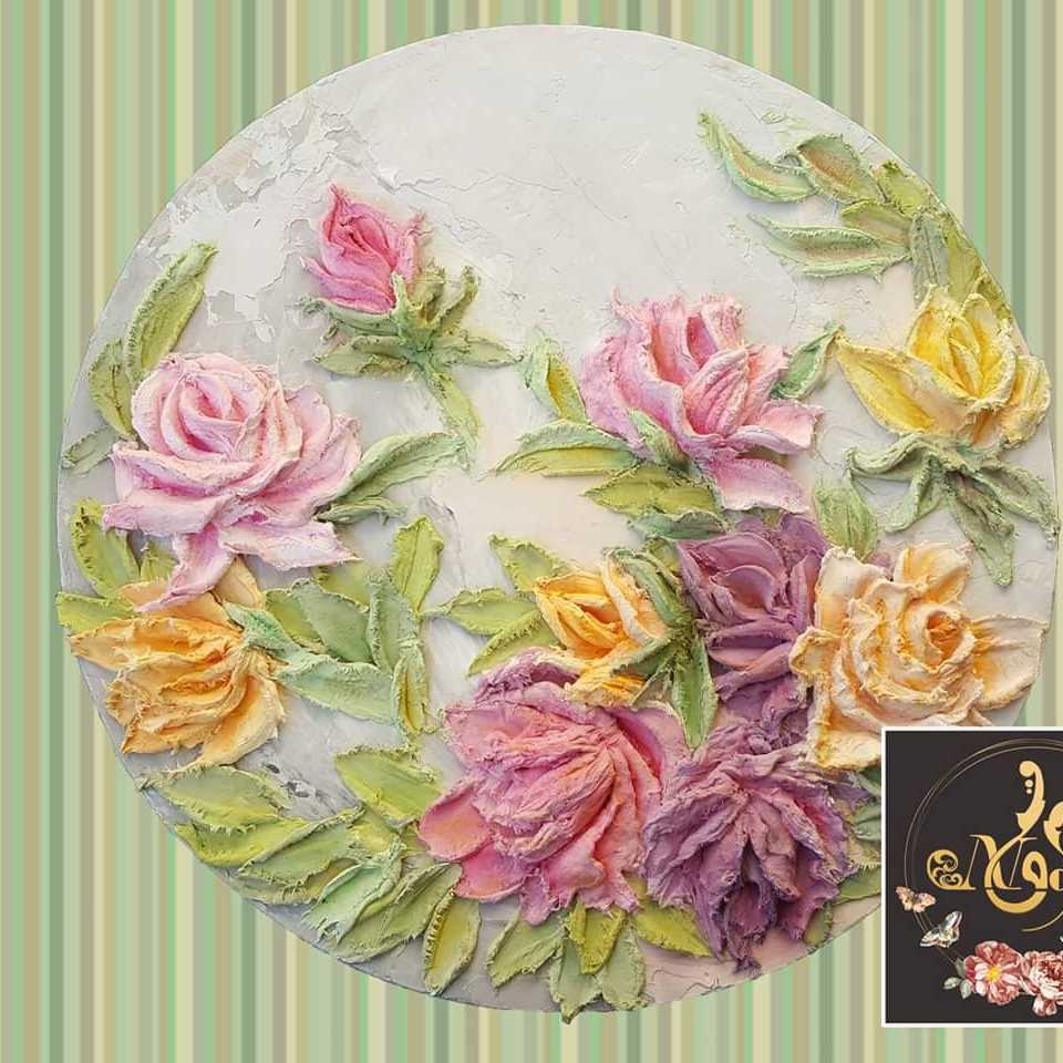 Roses Bouquet  (Relief Artwork)