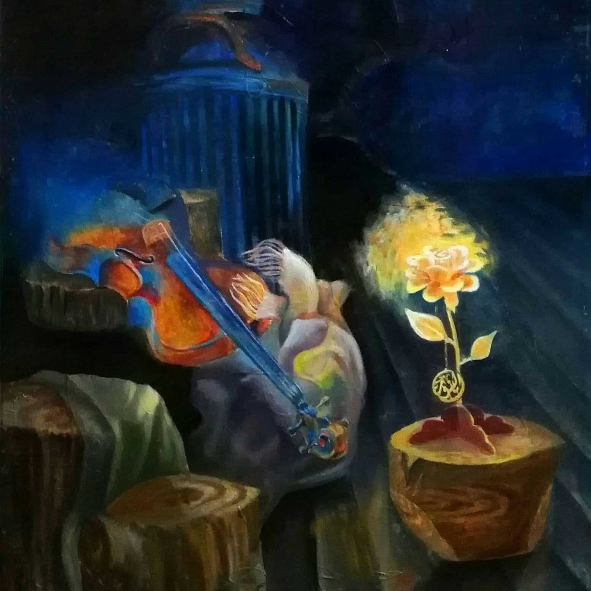 Violin In The Roses's Light
