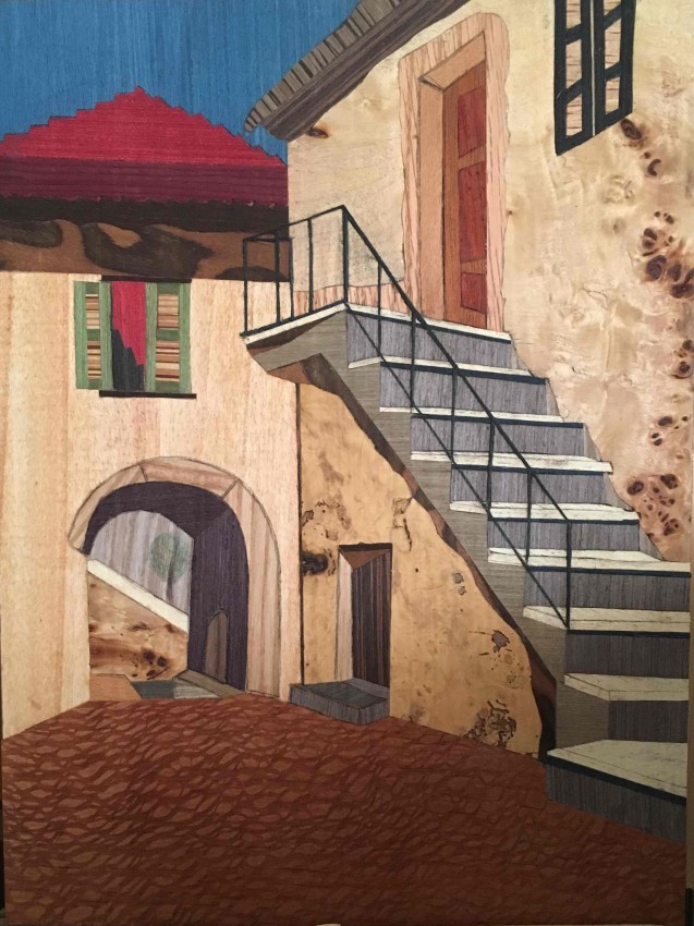 An Old Alley (Wood Veneer)