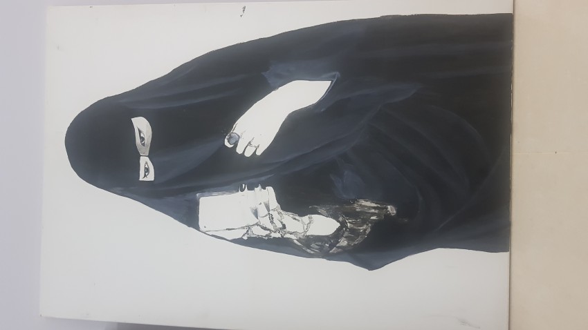 فتاة محجبة