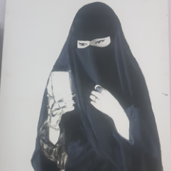 فتاة محجبة