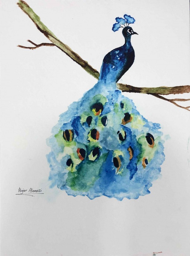 Blue Peacock