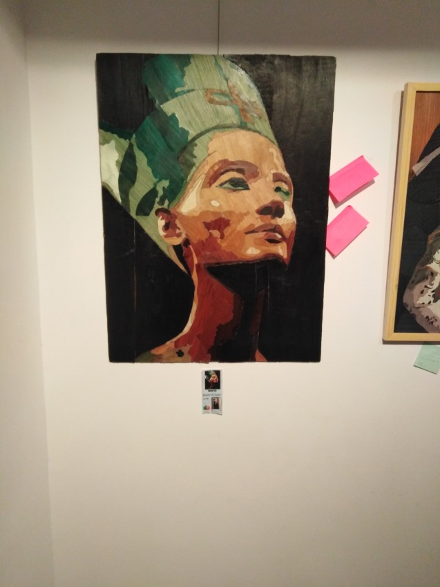 Nefertiti ( Wood Veneer Art)