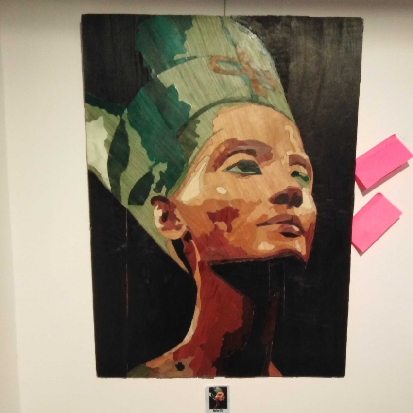 Nefertiti ( Wood Veneer Art)