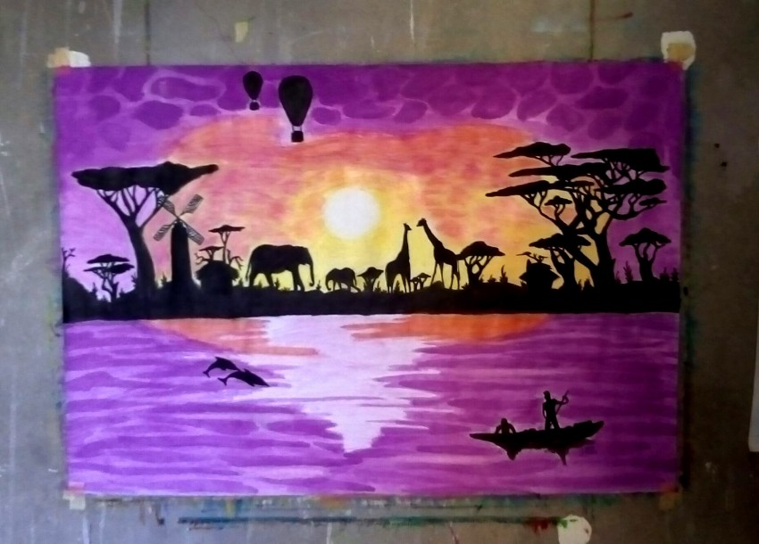 Sunset In The Forest