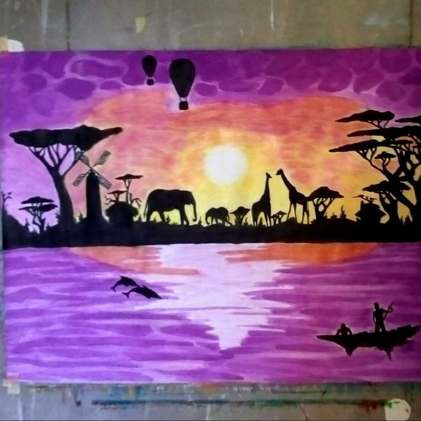 Sunset In The Forest