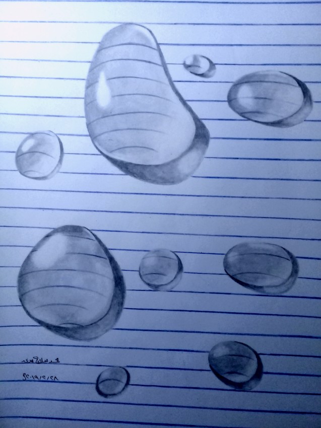 3D Water Drops