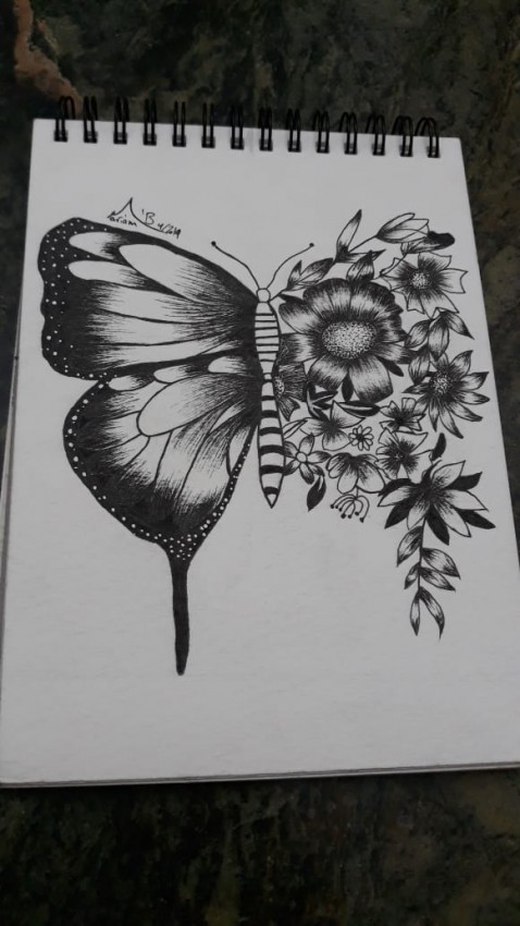 رسم بالحبر