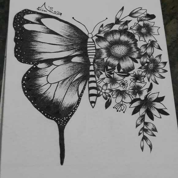 رسم بالحبر