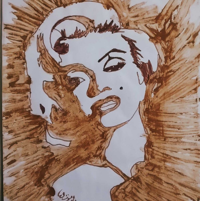 Marilyn Monroe (Coffee Portrait)