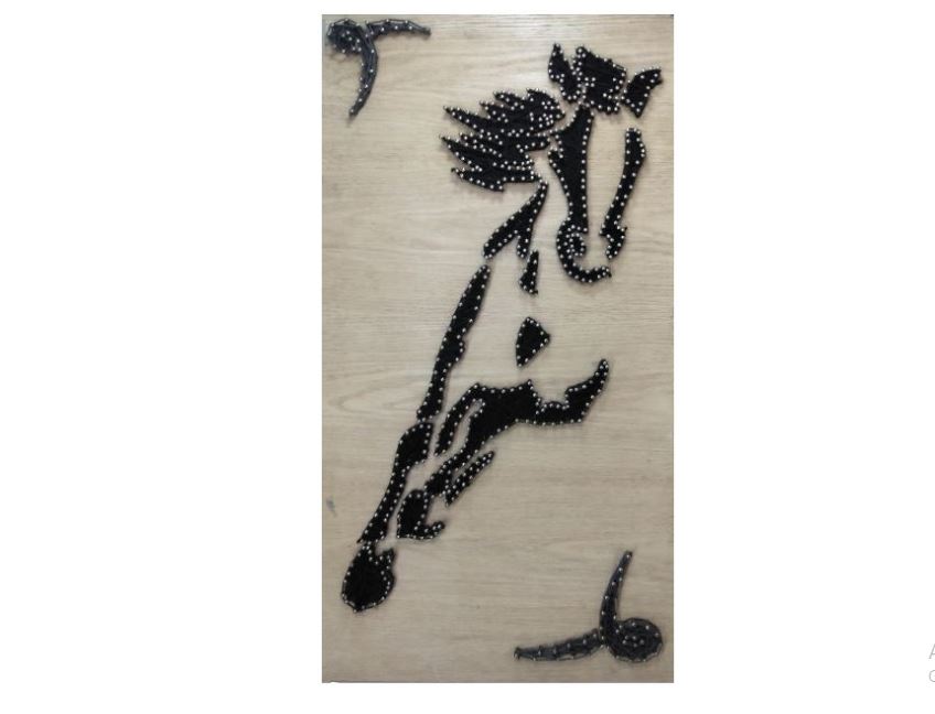 الحصان الجامح ( فن الخيوط)