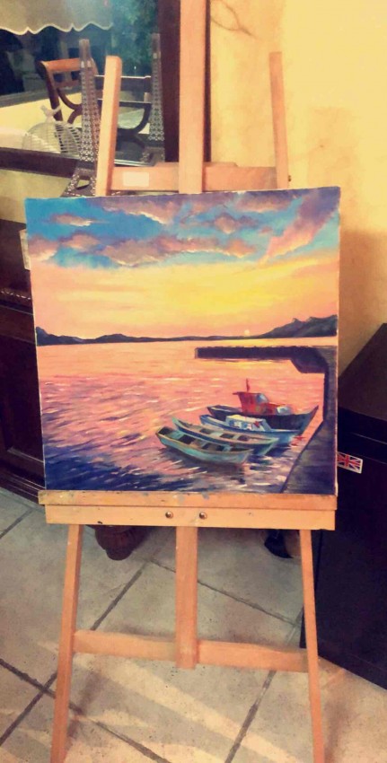 Sunset At The Port