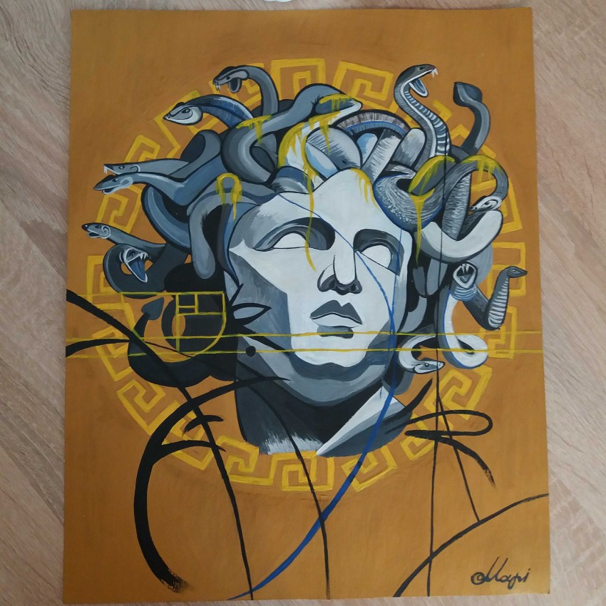 The Head Of The Jellyfish Gorgon Versace