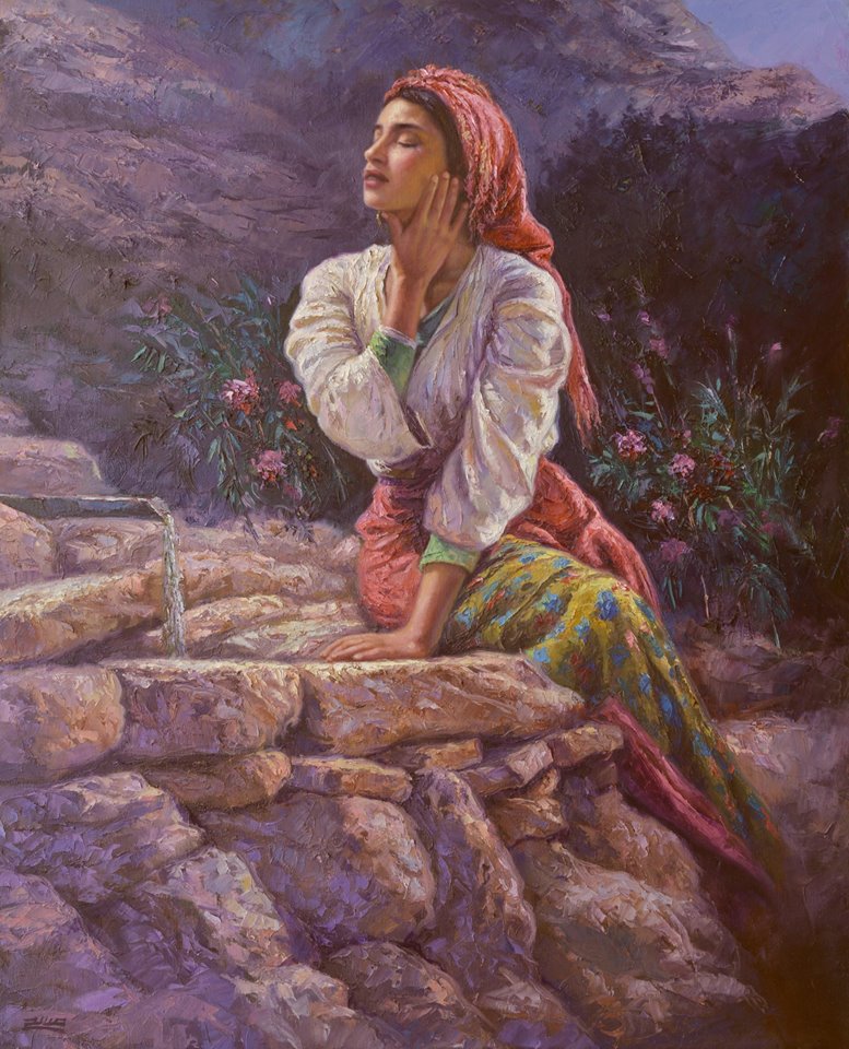 Girl At The Eye Spring